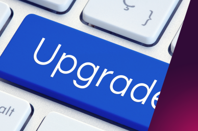 An image of a keyboard key but with the text "Upgrade" on it 