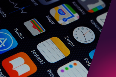 A phone screen