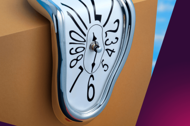 melting clock face