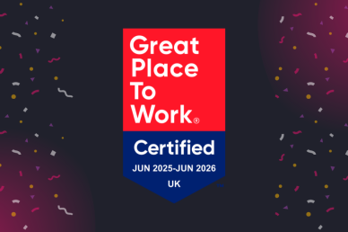 Great Place to Work UK certification badge for June 2025 to June 2026