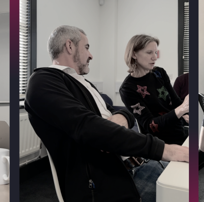 Three-panel collage showing professionals collaborating in a modern office setting