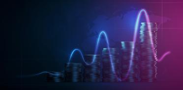 Business graph of money finance currency trade