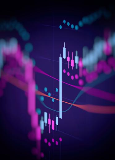 Abstract financial graph