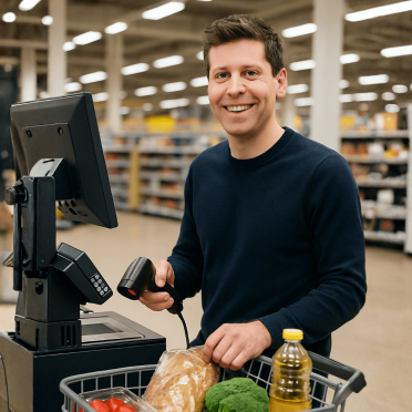 Sam Altman, at checkout