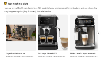 ChatGPT Shopping Feed example