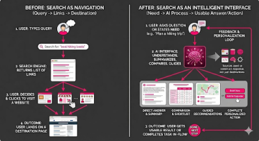 search as navigation before and after