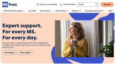 High-fidelity website homepage UI mockup